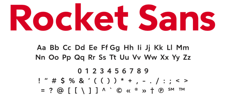 Ejemplo de fuente Rocket Sans Bold Italic